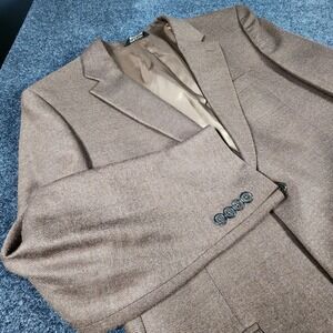 Jos A Bank Blazer Men's 43R Brown Wool Blend Sport Coat Suit Jacket Fall Ready‎